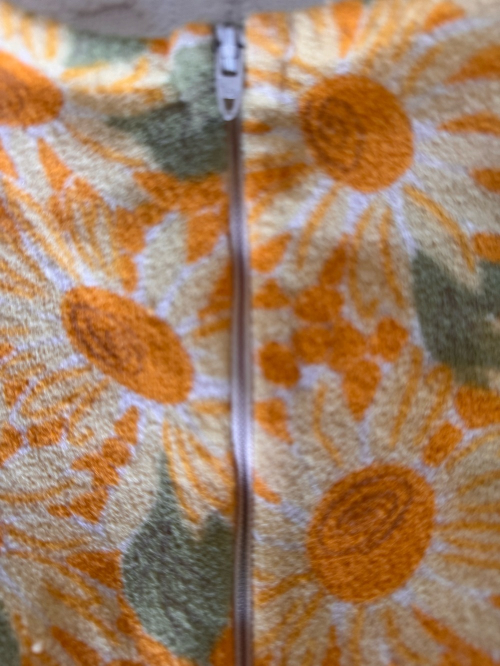 Vintage 60s 70s Daisy Floral Terry Cloth Top Mod Flower Power Small - Picture 5 of 9